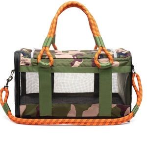 Roverlund Out-of-Office Pet Carrier Large Camo Orange